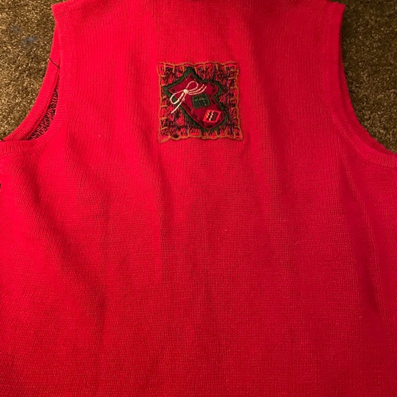 Christmas vest, lightly worn, women’s size medium - Picture 3 of 3